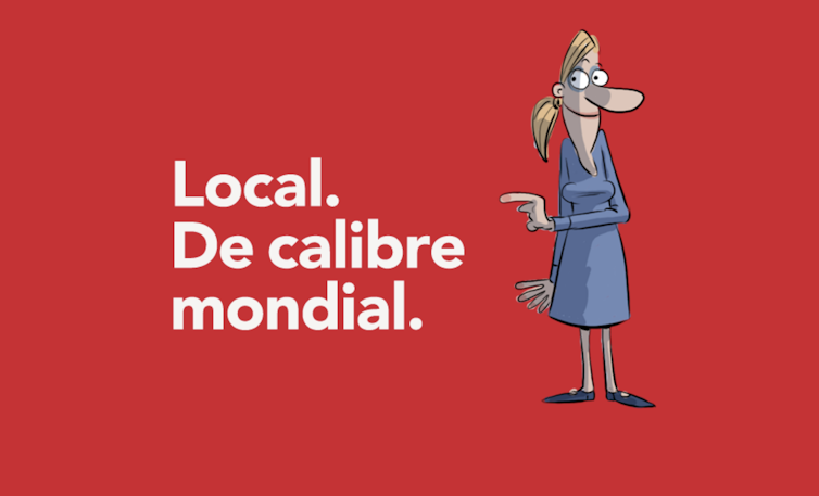 Le slogan des Coops de l’info : « Local. De calibre mondial. »