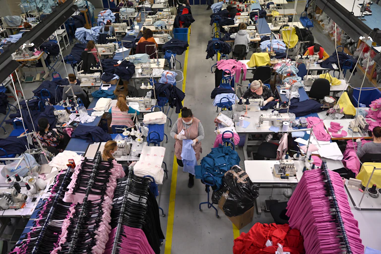 A factory floor
