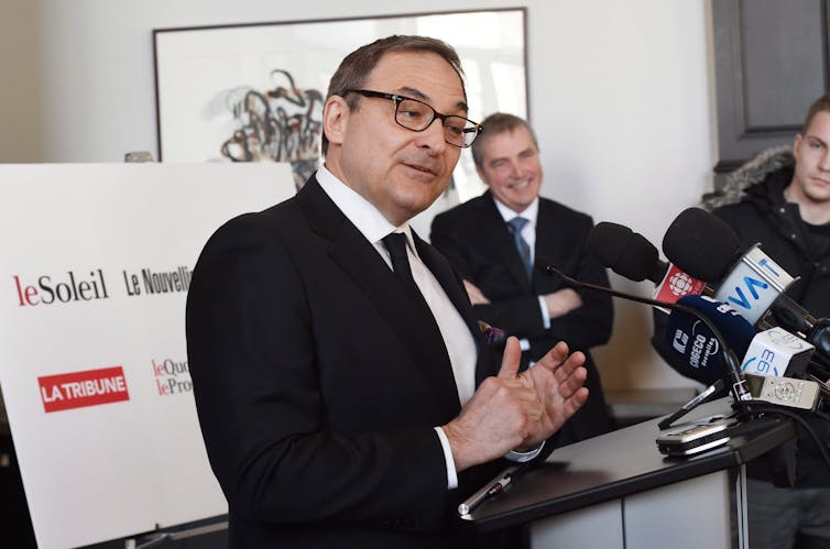 Martin Cauchon en conférence de presse