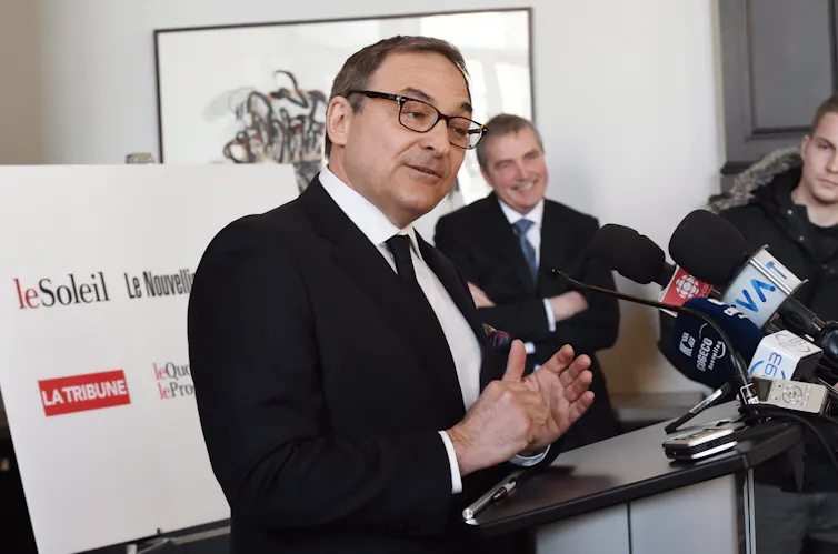 Martin Cauchon en conférence de presse