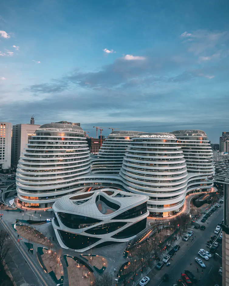 Fancy tower blocks in Beijing
