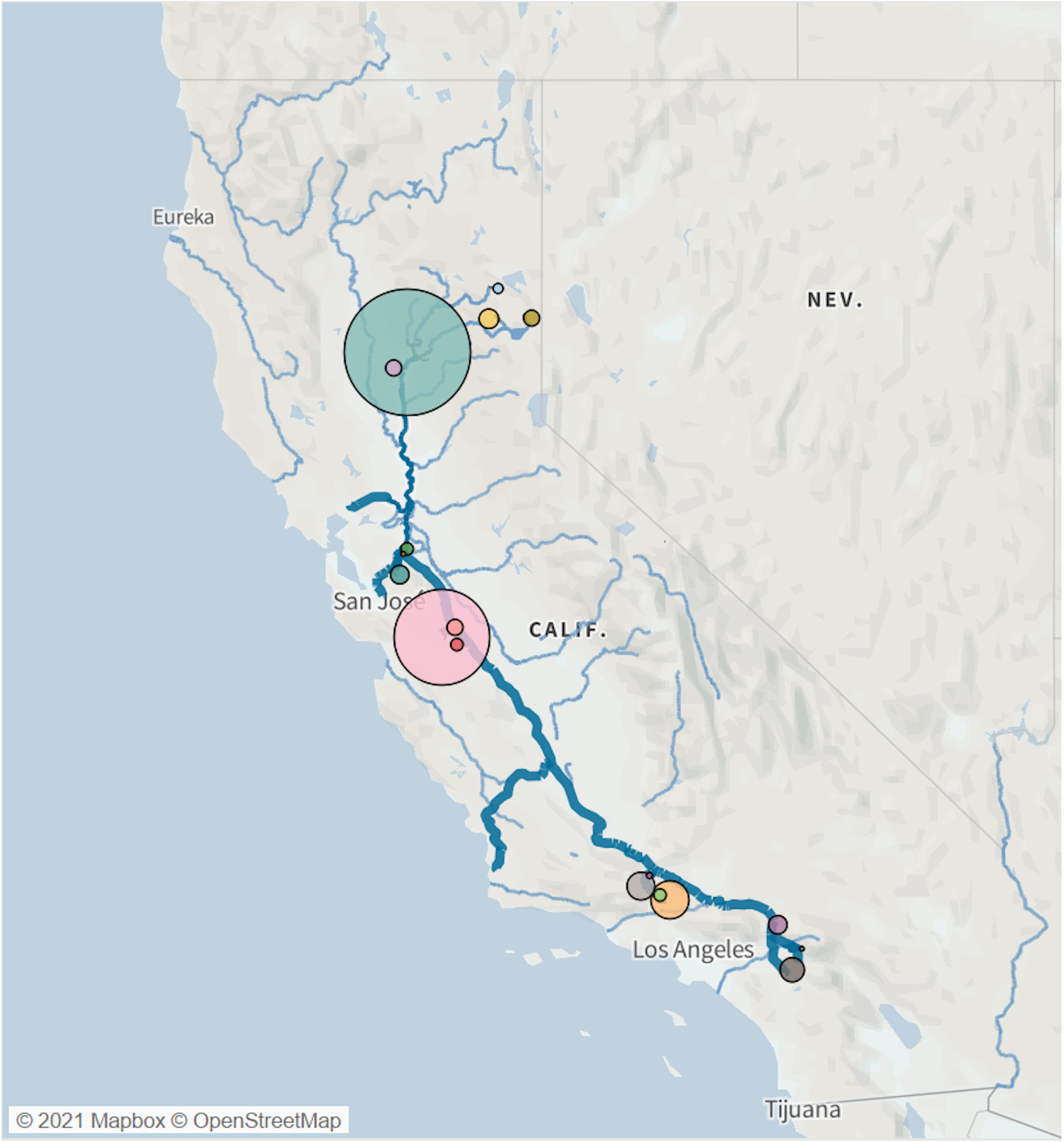 California State Water Project map 