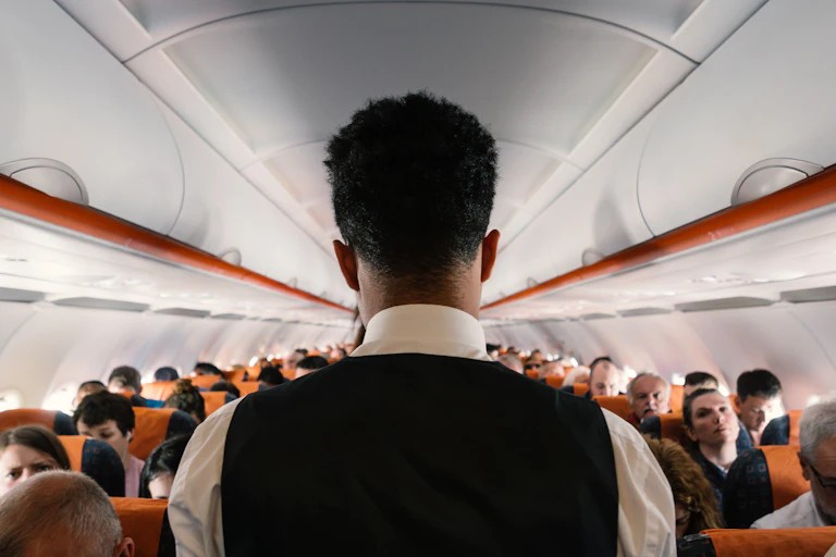 Interior of passenger cabin.