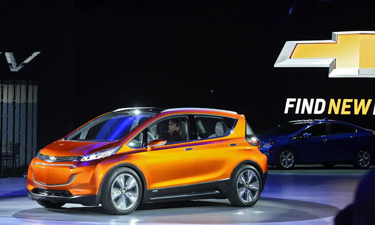 Chevy Bolt on display