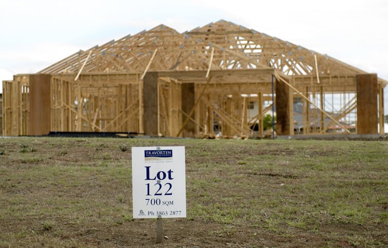 timber frame of home