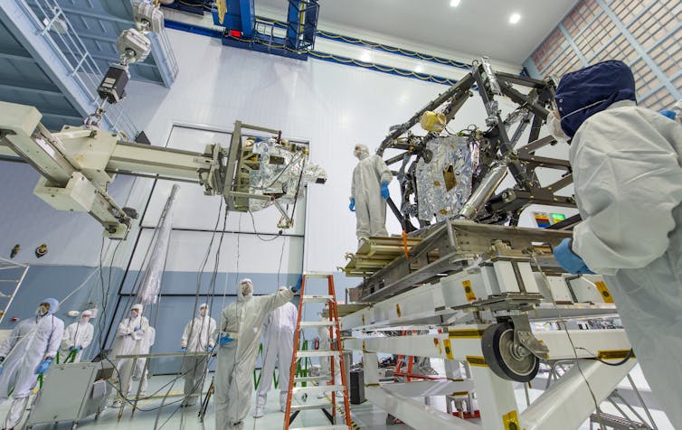 MIRI integration into JWST payload module in 2013.