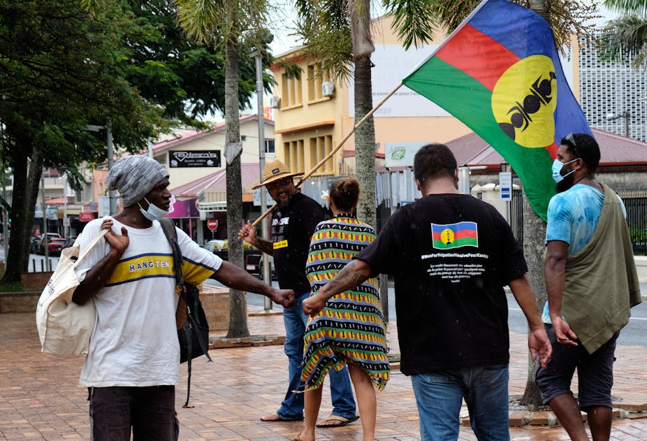 Des indépendantistes kanaks se sont mobilisés contre le référendum du 12 décembre 2021, à Nouméa, Nouvelle-Calédonie.