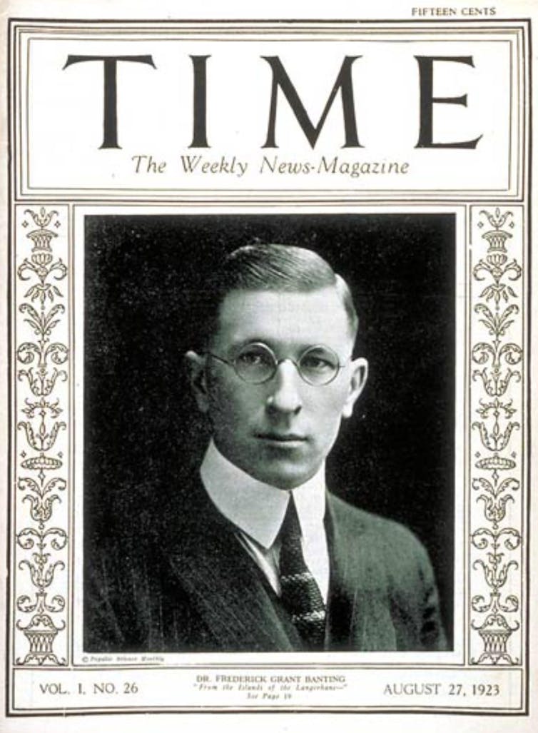 A magazine front page.