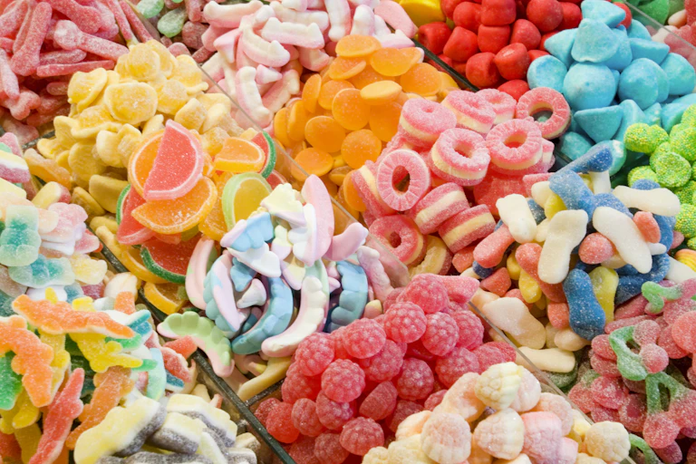 A colorful array of candies