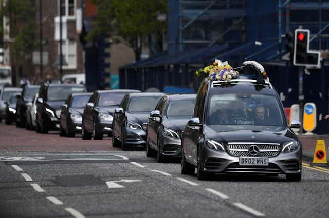 The funeral of murdered Northern Irish journalist Lyra McKee in Belfast.