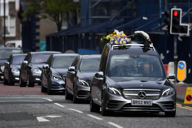 The funeral of murdered Northern Irish journalist Lyra McKee in Belfast.