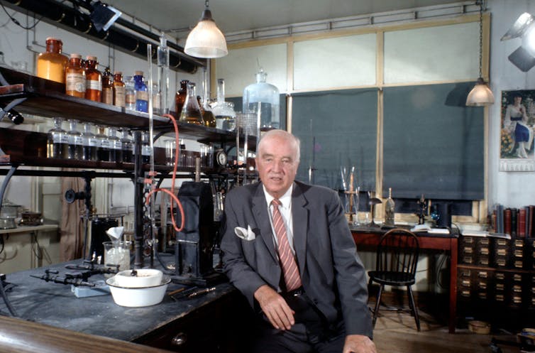 Man in a laboratory.