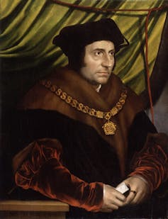 Portrait of Thomas More.