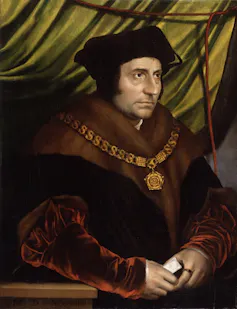 Portrait of Thomas More.