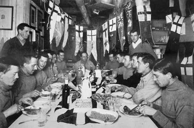 'Captain Scott's last Birthday Dinner', Antarctica, June 6th 1911