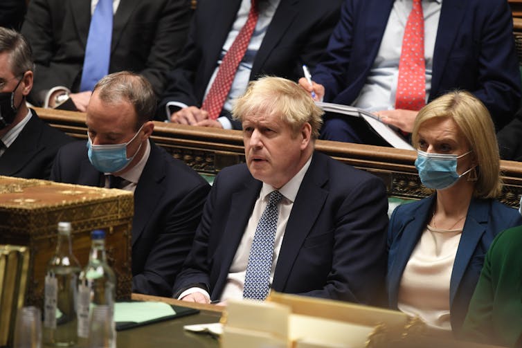 Boris Johnson at prime minister's questions in the House of Commons