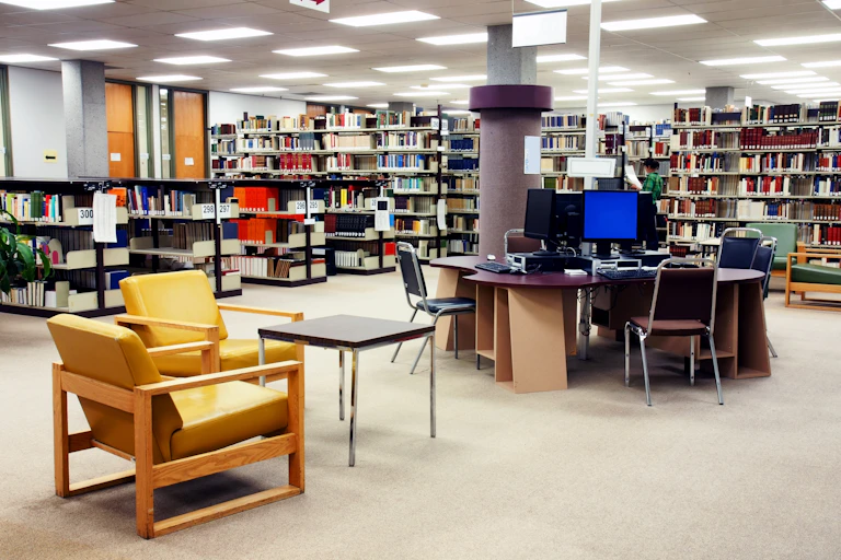 empty library