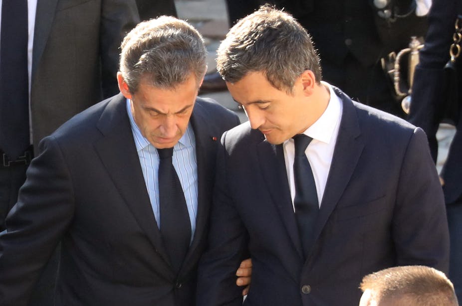 Gérald Darmanin et Nicolas Sarkozy