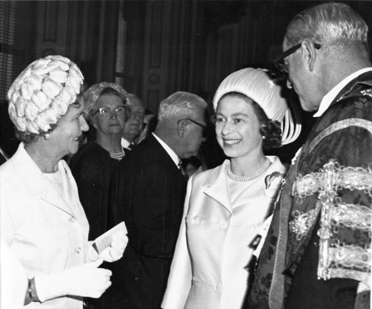 Queen Elizabeth in Hobart in 1954.