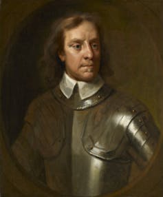 Portrait of Oliver Cromwell in his armour