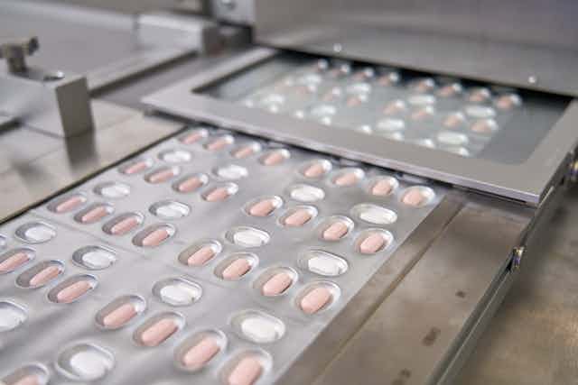 Pills of Paxlovid, Pfizer's COVID anti-viral drug