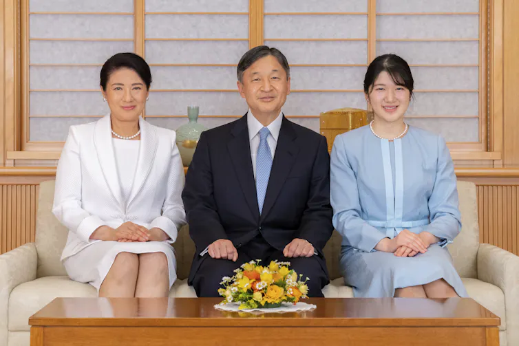Princess Aiko with her parents.