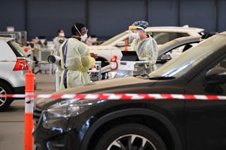 Drive through testing