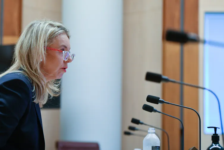 Bridget McKenzie during 'sports rorts' inquiry