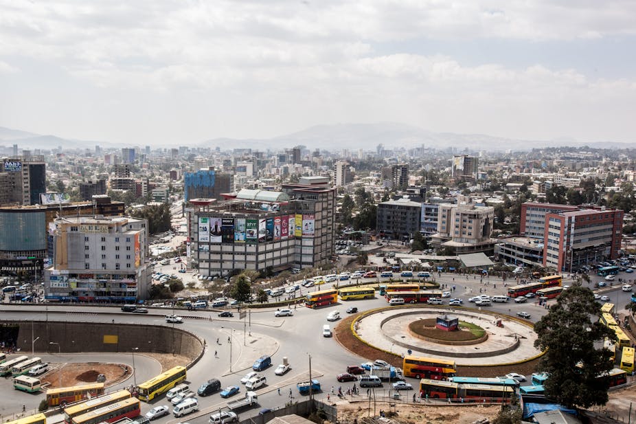 A view of a part of Addis Ababa