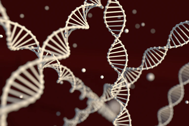 Artist's impression of DNA