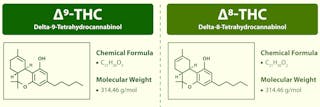 delta-8 THC and delta-9 THC.