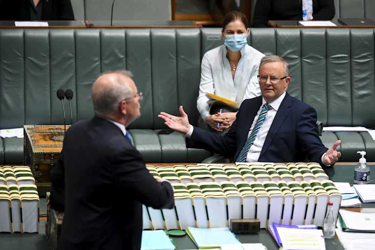 Scott Morrison and Anthony Albanese