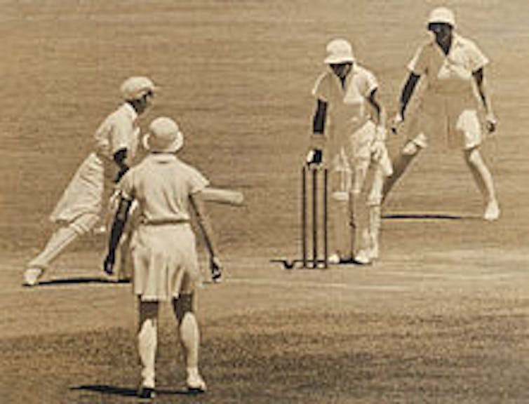 Scene from the second test Sydney, 1935