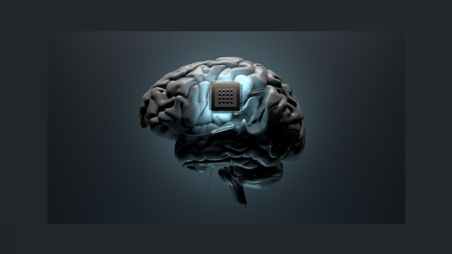 Cerebro con chip.