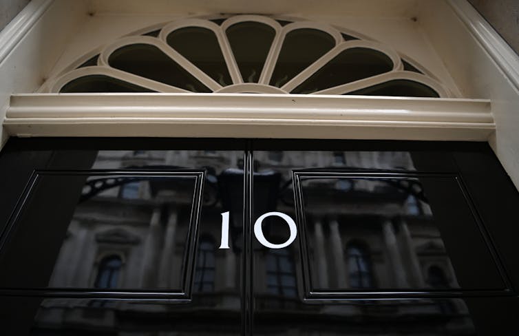 The door of 10 Downing Street