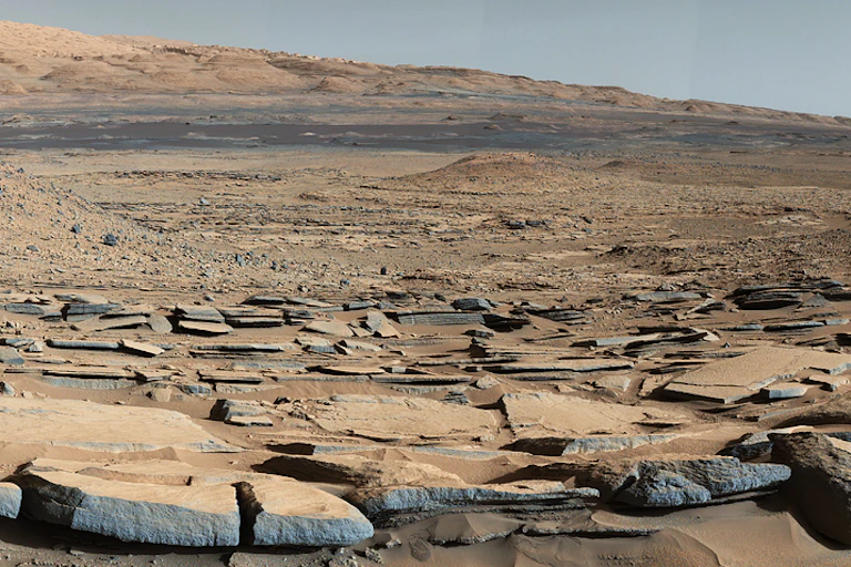 A view from the "Kimberley" formation on Mars taken by NASA's Curiosity rover.