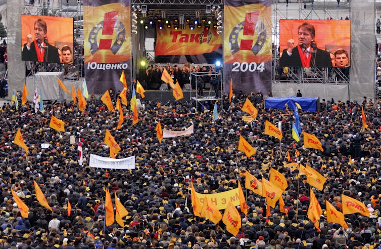 Orange Revolution in 2004.