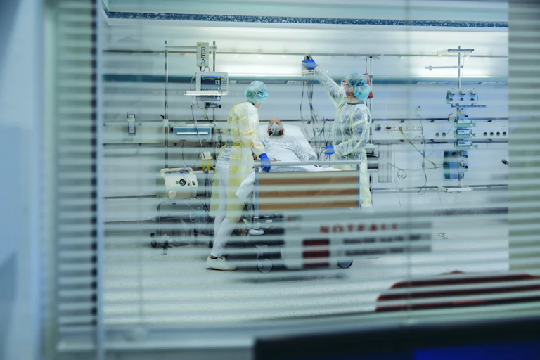 medical staff attending to a patient