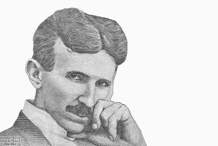 Portrait de Nikola Tesla