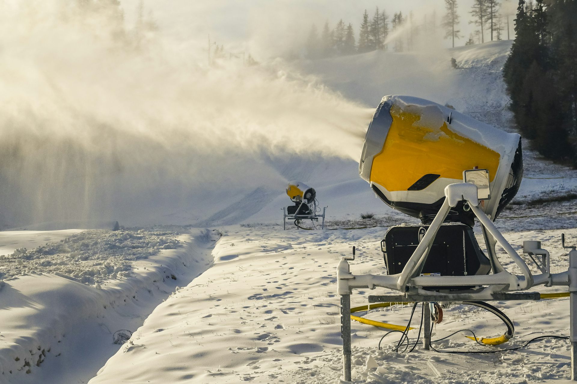 artificial snowboarding