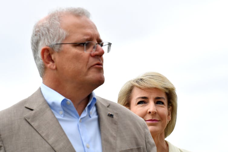 Prime Minister Scott Morrison and Attorney-General Michaelia Cash