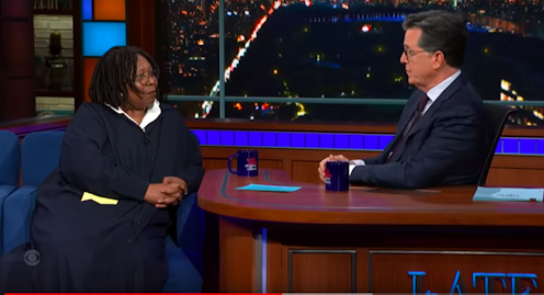 Whoopi Goldberg awkwardly demonstrates how the idea of race varies by place and changes over time