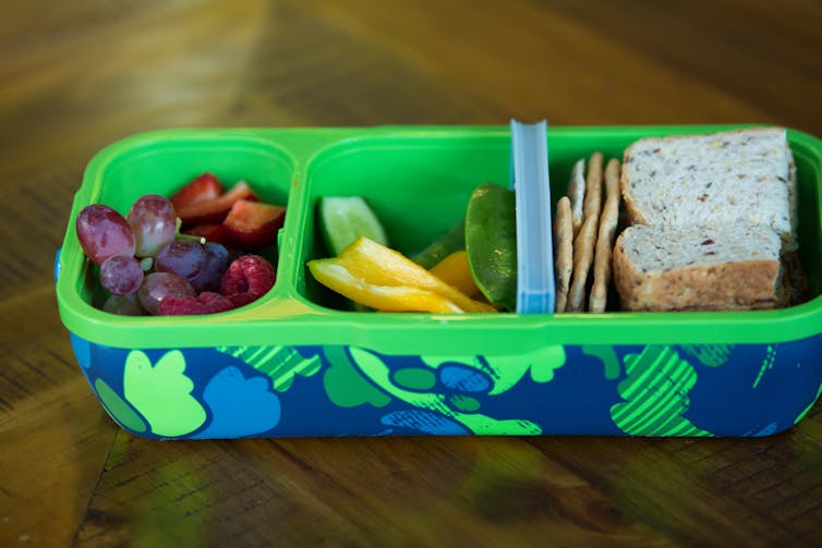 lunchbox full of healthy food