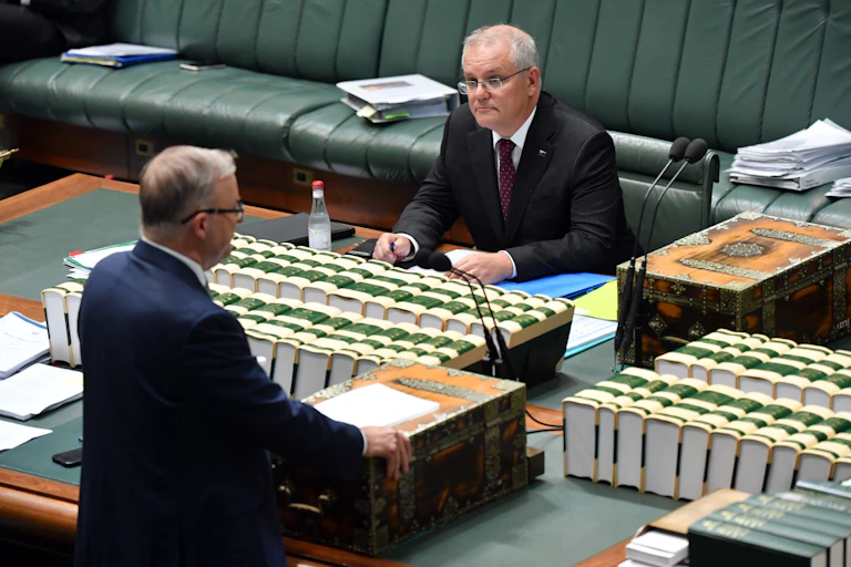 Scott Morrison and Anthony Albanese