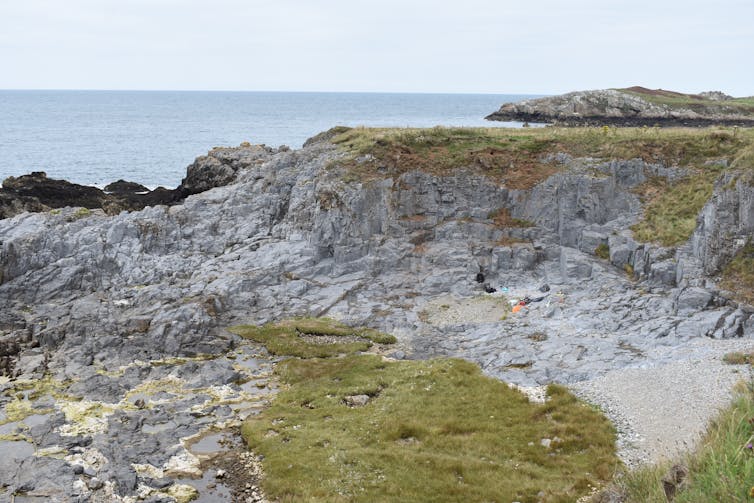 Rocky cliffs by the sea