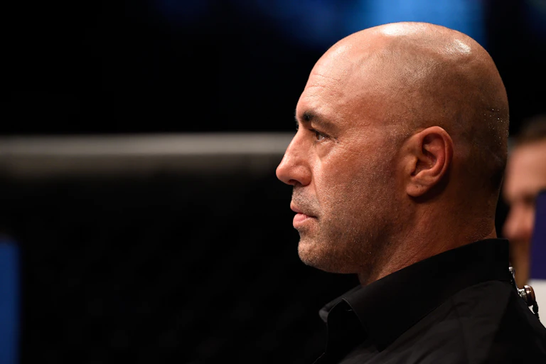 Side profile of bald man.
