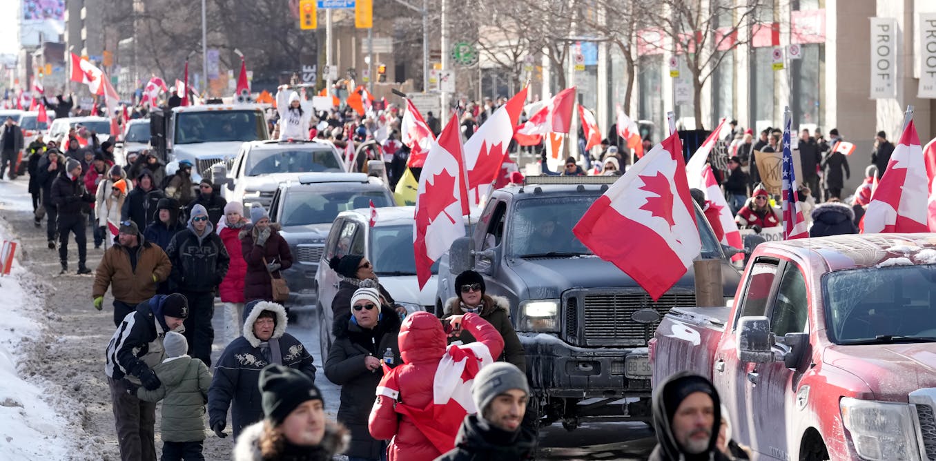The Canadian flag and the 'freedom convoy': The co-opting of Canadian symbols