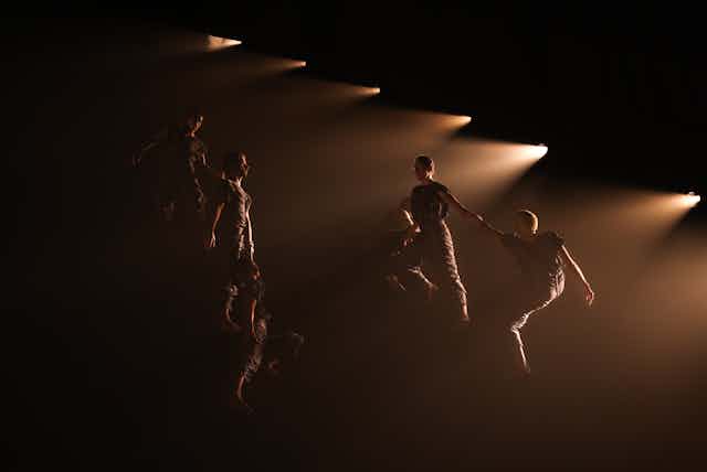 Production image: six dancers