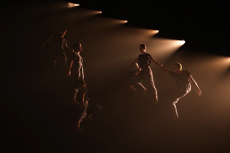 Production image: six dancers