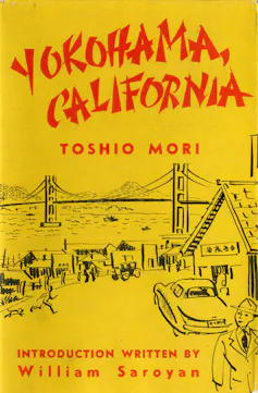 A yellow book cover with a bridge.